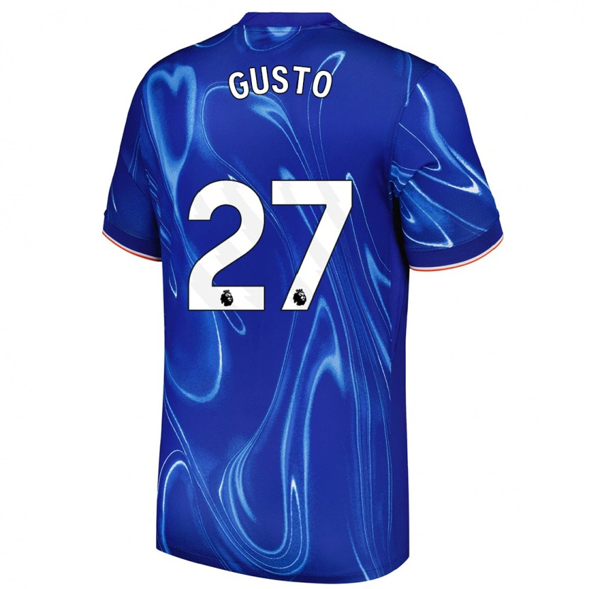 Danxen Herren Malo Gusto #27 Blau Weiß Heimtrikot Trikot 2024/25 T-Shirt Schweiz