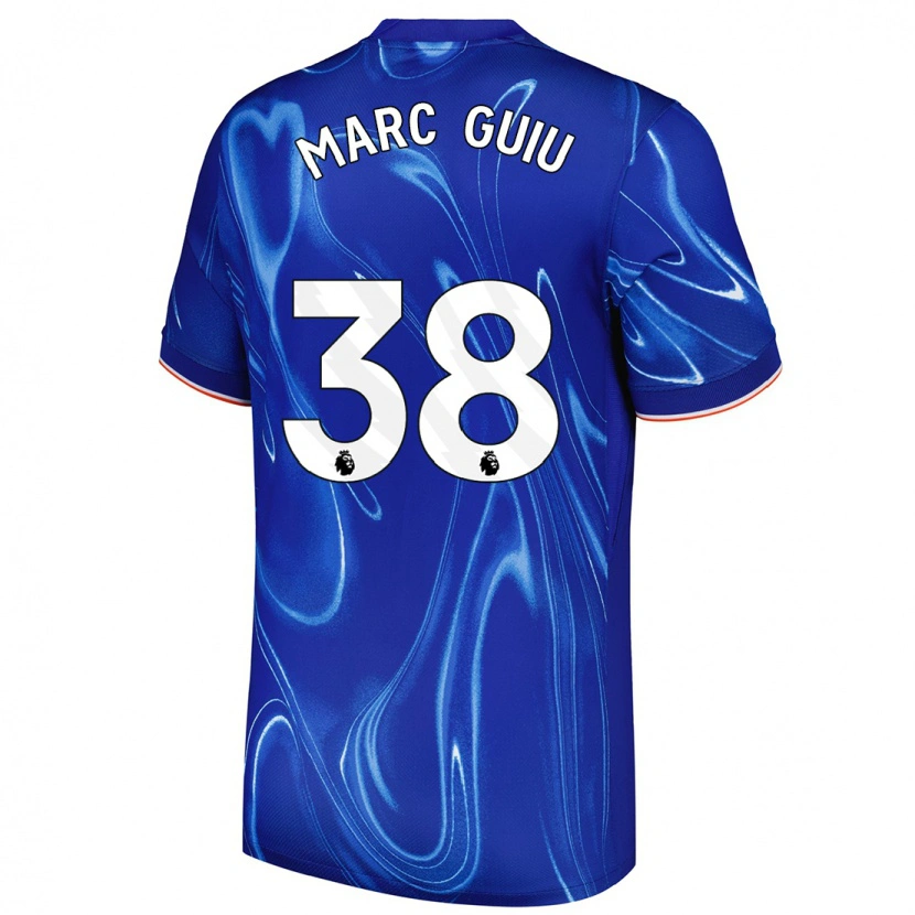 Danxen Herren Marc Guiu #38 Blau Weiß Heimtrikot Trikot 2024/25 T-Shirt Schweiz