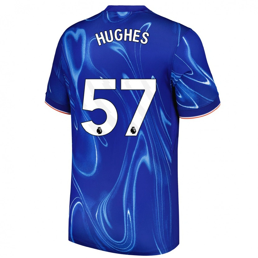 Danxen Herren Brodi Hughes #57 Blau Weiß Heimtrikot Trikot 2024/25 T-Shirt Schweiz