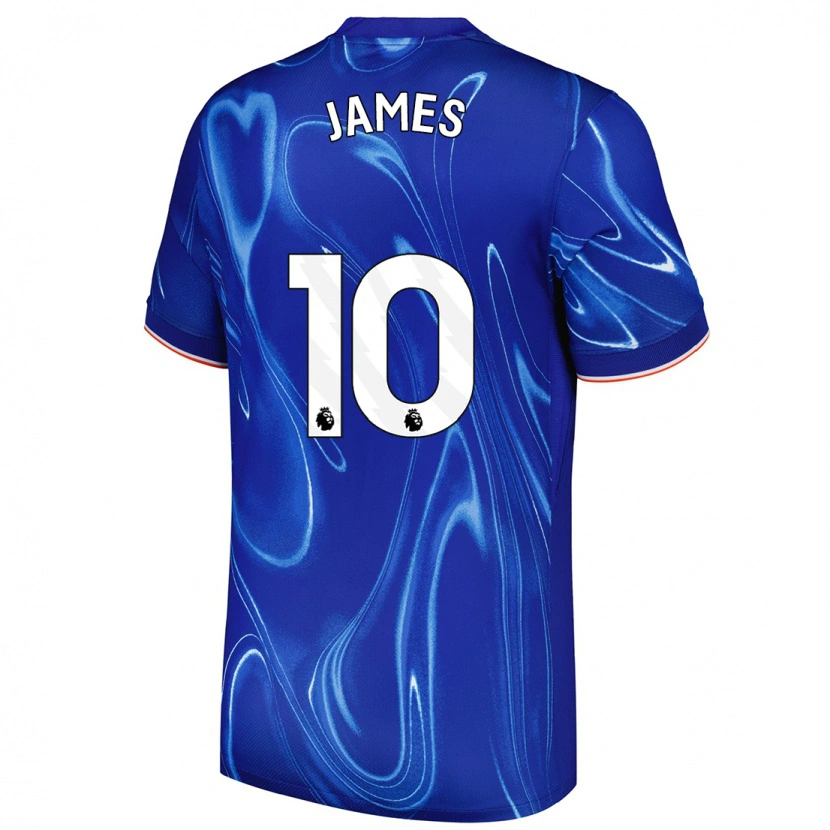 Danxen Herren Lauren James #10 Blau Weiß Heimtrikot Trikot 2024/25 T-Shirt Schweiz