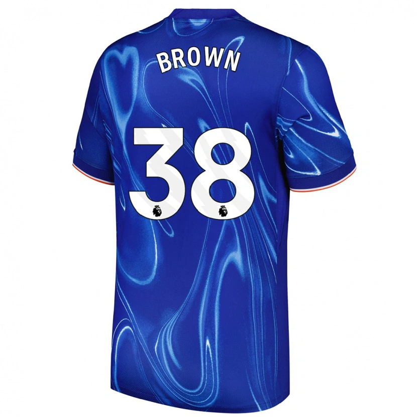 Danxen Herren Cerys Brown #38 Blau Weiß Heimtrikot Trikot 2024/25 T-Shirt Schweiz