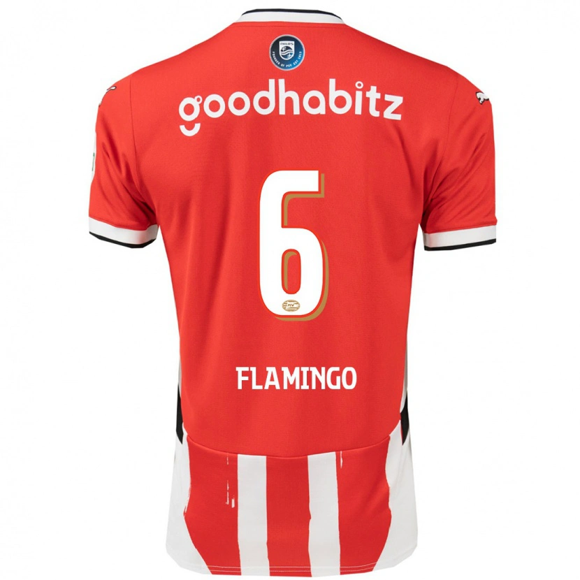 Danxen Herren Ryan Flamingo #6 Rot Weiß Heimtrikot Trikot 2024/25 T-Shirt Schweiz