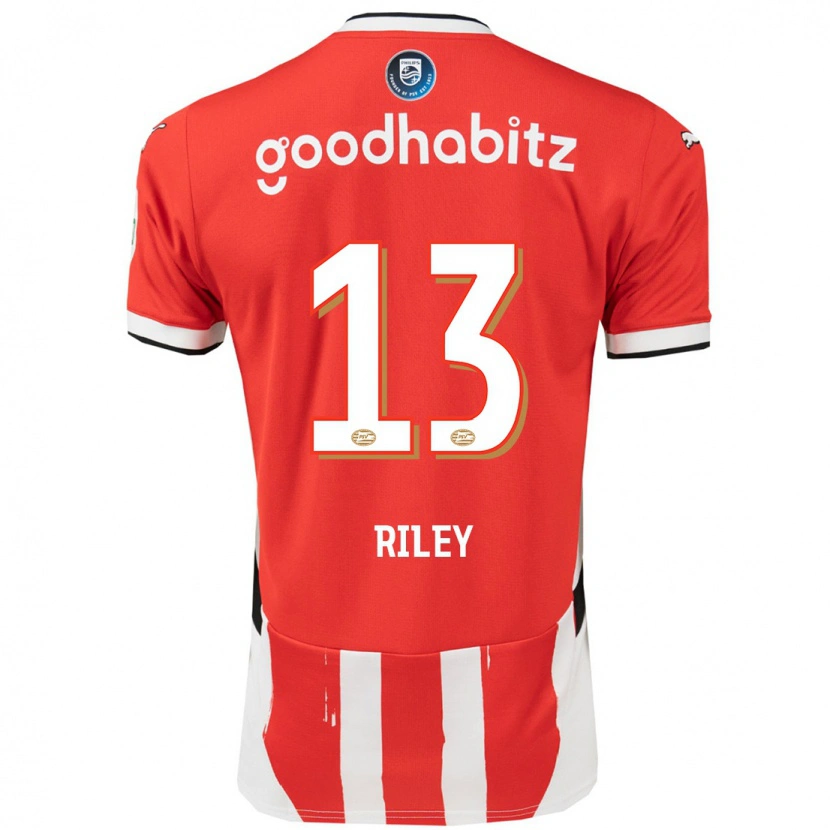 Danxen Herren Indiah-Paige Riley #13 Rot Weiß Heimtrikot Trikot 2024/25 T-Shirt Schweiz