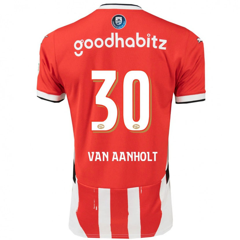 Danxen Herren Patrick Van Aanholt #30 Rot Weiß Heimtrikot Trikot 2024/25 T-Shirt Schweiz