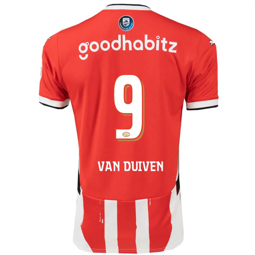 Danxen Herren Jason Van Duiven #9 Rot Weiß Heimtrikot Trikot 2024/25 T-Shirt Schweiz