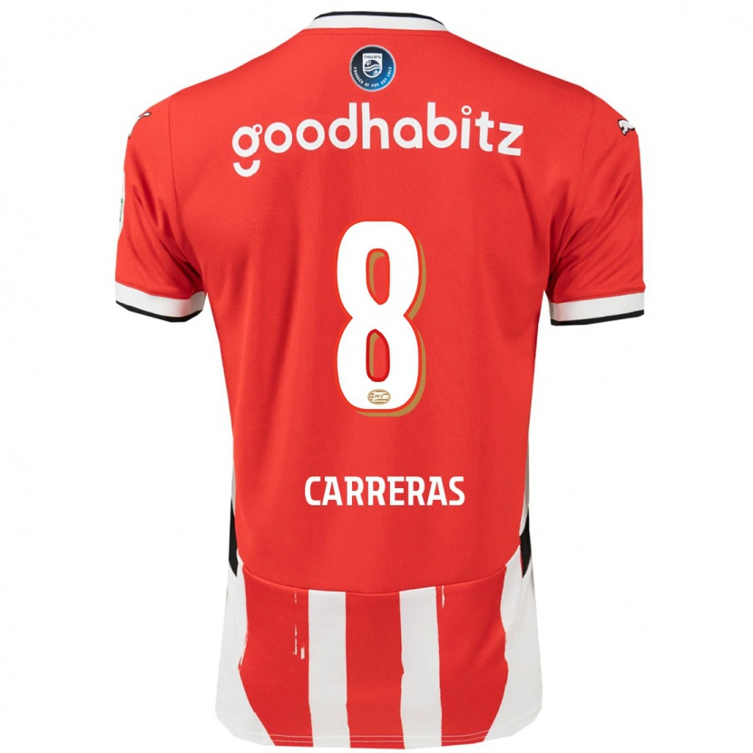 Danxen Herren Georgina Carreras #8 Rot Weiß Heimtrikot Trikot 2024/25 T-Shirt Schweiz