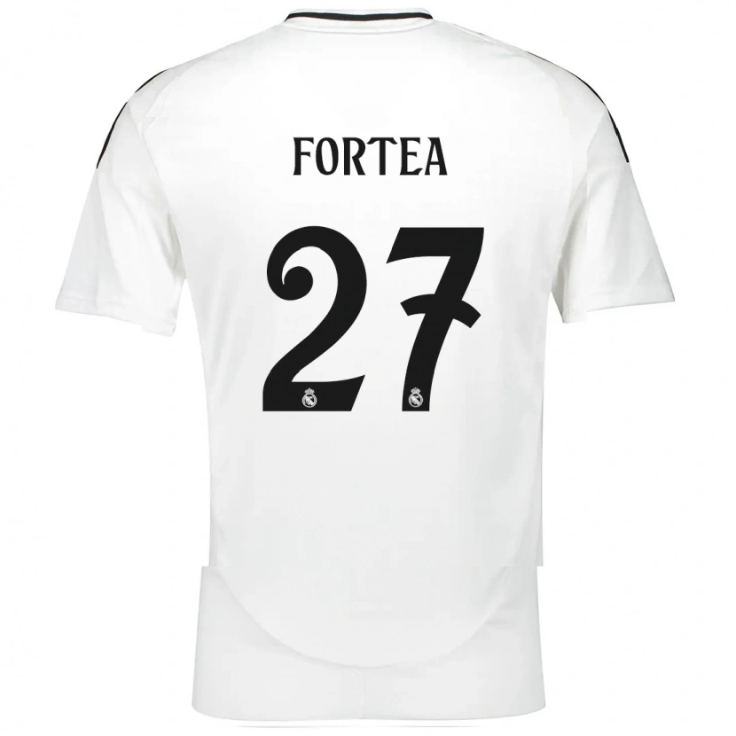 Danxen Herren Jesús Fortea #27 Weiß Heimtrikot Trikot 2024/25 T-Shirt Schweiz