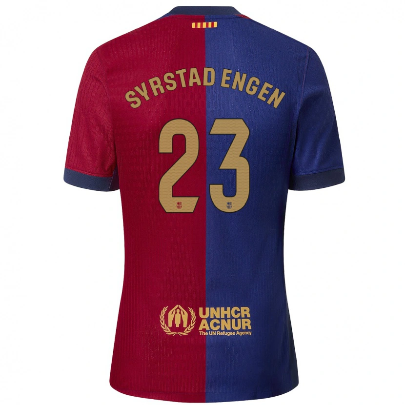 Danxen Herren Ingrid Syrstad Engen #23 Blau Rot Heimtrikot Trikot 2024/25 T-Shirt Schweiz