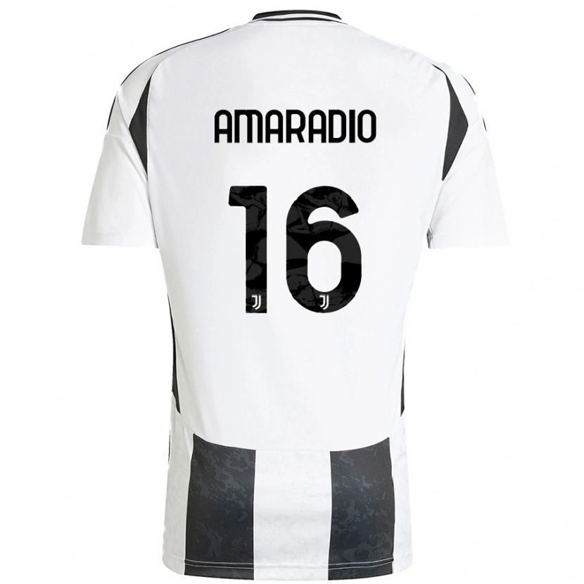 Danxen Herren Luca Amaradio #16 Weiß Schwarz Heimtrikot Trikot 2024/25 T-Shirt Schweiz