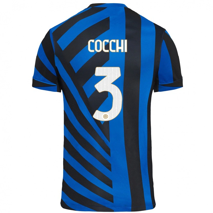 Danxen Herren Matteo Cocchi #3 Blau Schwarz Heimtrikot Trikot 2024/25 T-Shirt Schweiz