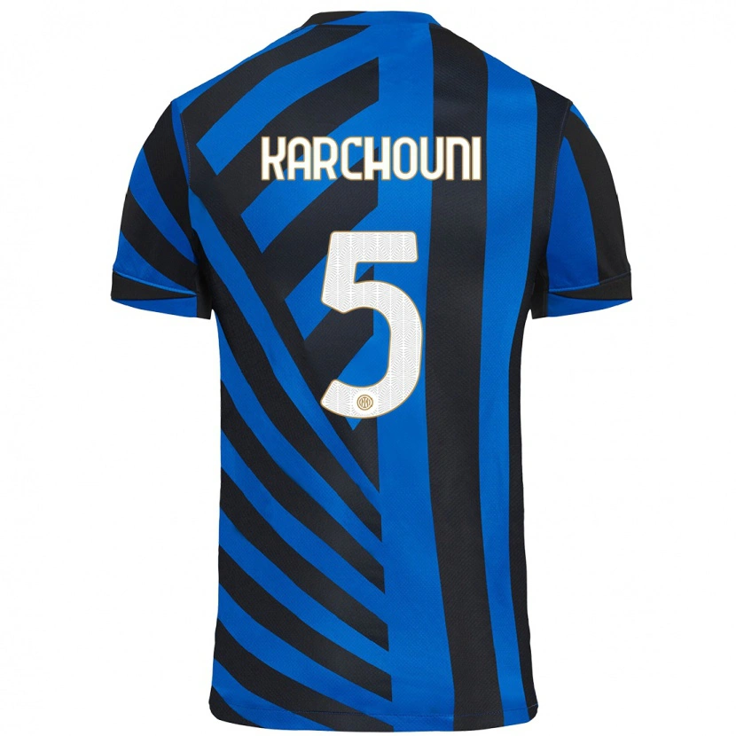 Danxen Herren Ghoutia Karchouni #5 Blau Schwarz Heimtrikot Trikot 2024/25 T-Shirt Schweiz