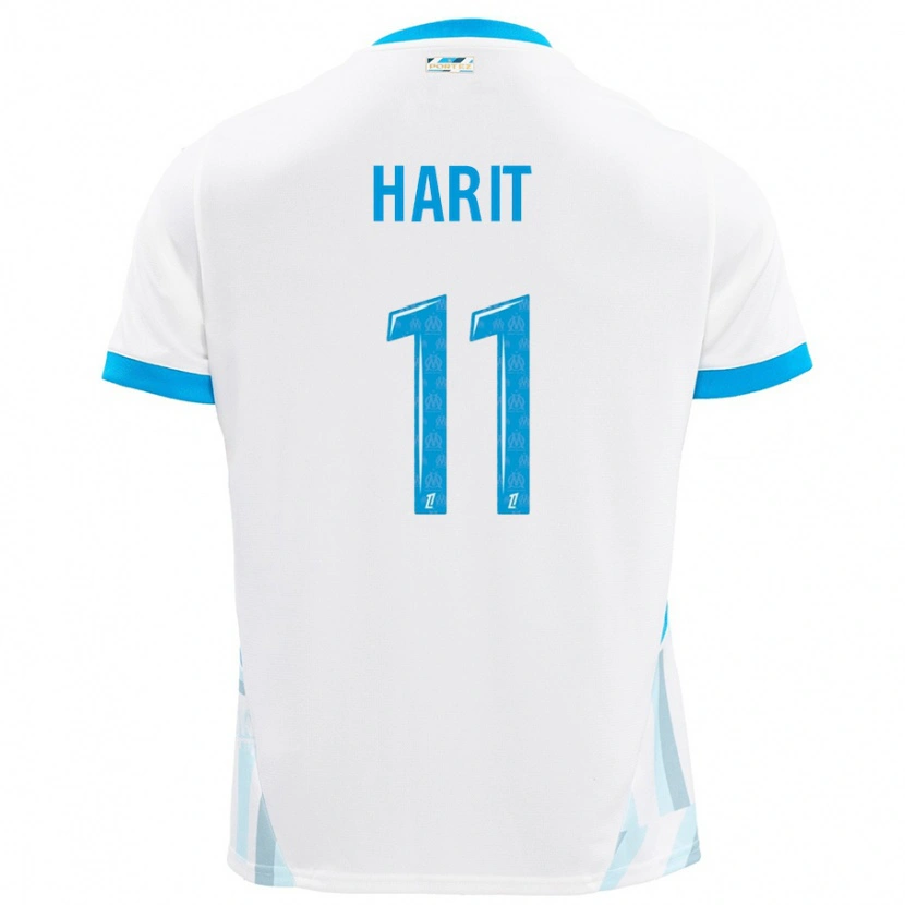 Danxen Herren Amine Harit #11 Weiß Himmelblau Heimtrikot Trikot 2024/25 T-Shirt Schweiz