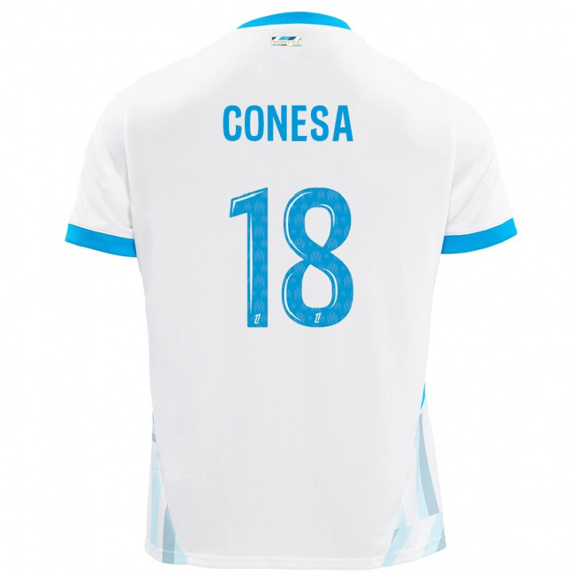 Danxen Herren Anna Conesa #18 Weiß Himmelblau Heimtrikot Trikot 2024/25 T-Shirt Schweiz