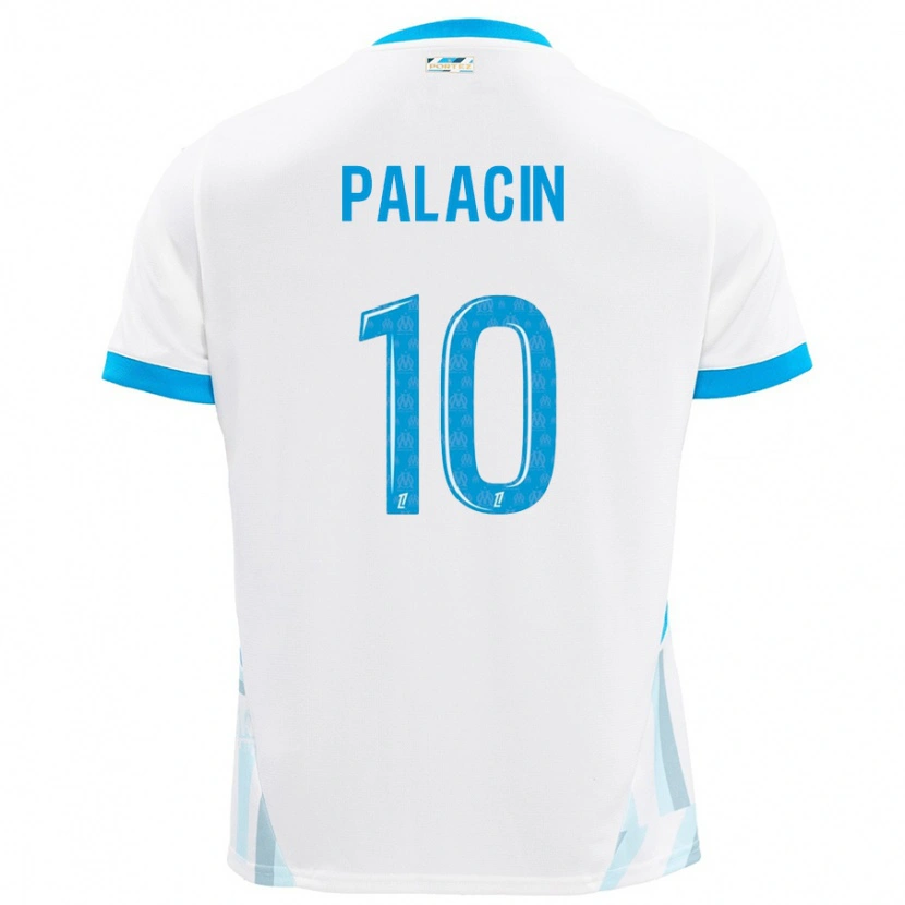 Danxen Herren Sara Palacin #10 Weiß Himmelblau Heimtrikot Trikot 2024/25 T-Shirt Schweiz