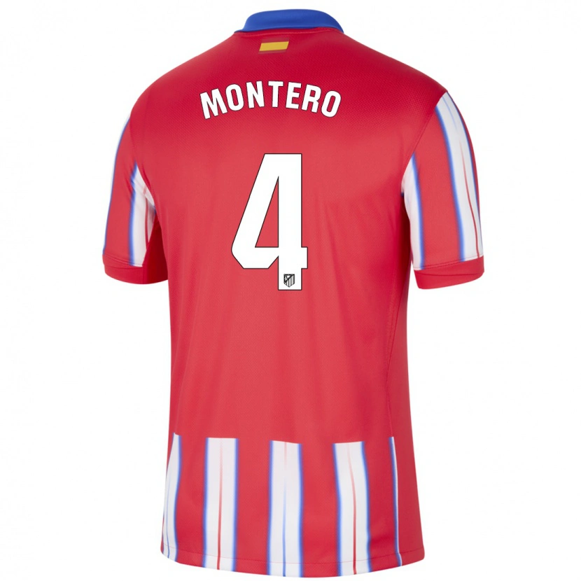 Danxen Herren Francisco Montero #4 Rot Weiß Blau Heimtrikot Trikot 2024/25 T-Shirt Schweiz