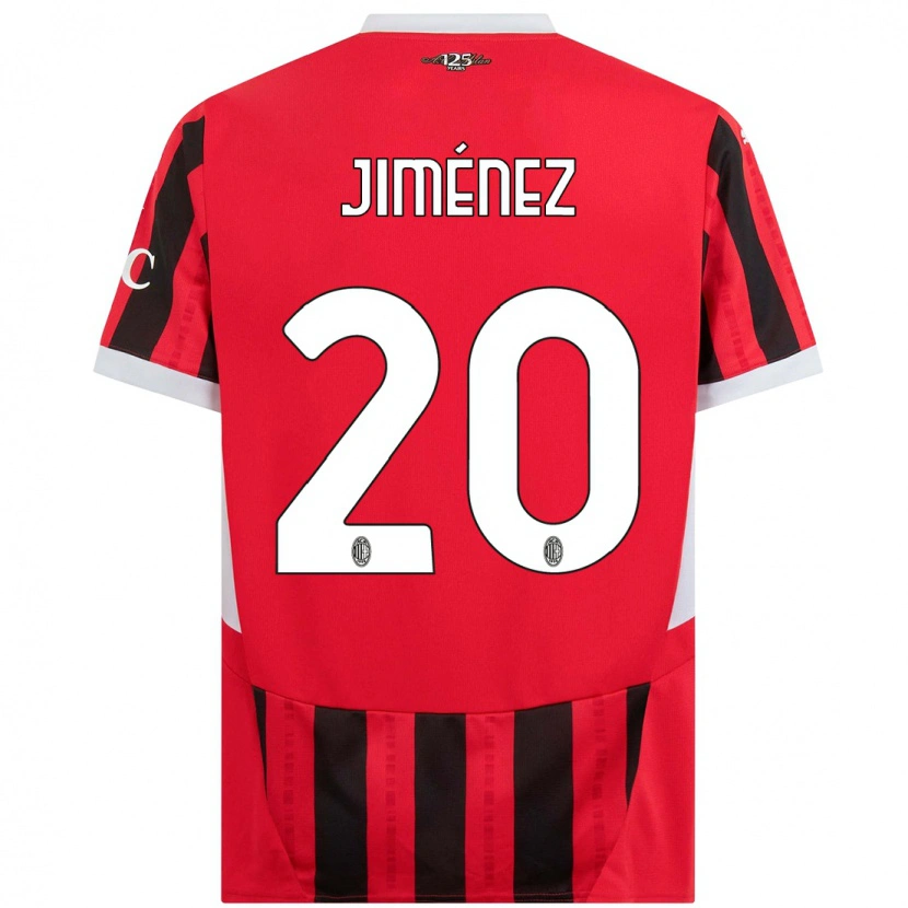 Danxen Herren Álex Jiménez #20 Rot Schwarz Heimtrikot Trikot 2024/25 T-Shirt Schweiz