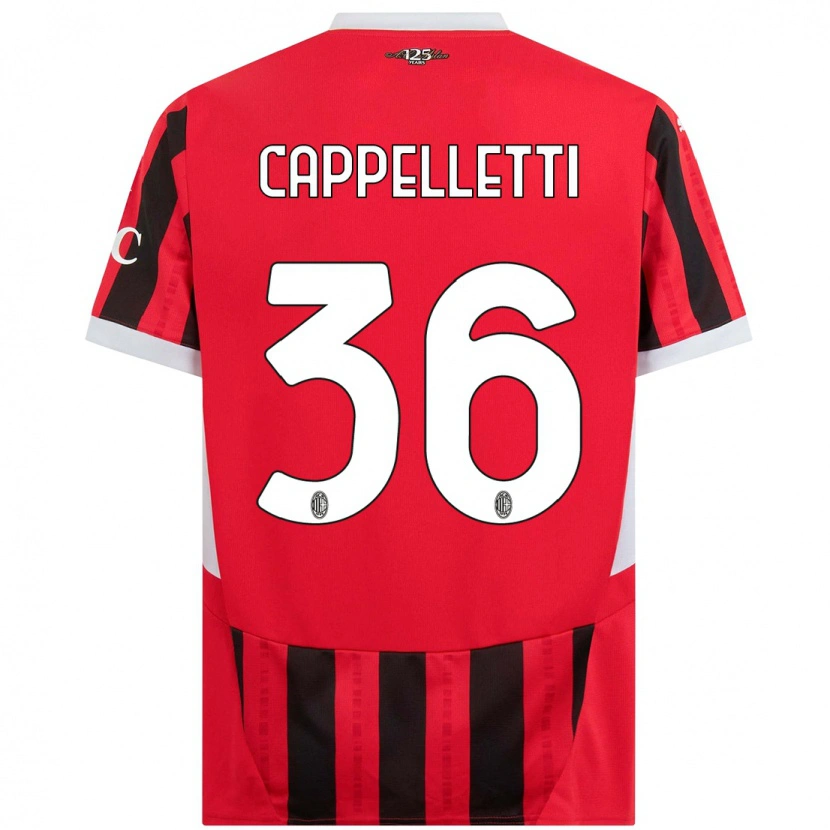 Danxen Herren Mattia Cappelletti #36 Rot Schwarz Heimtrikot Trikot 2024/25 T-Shirt Schweiz