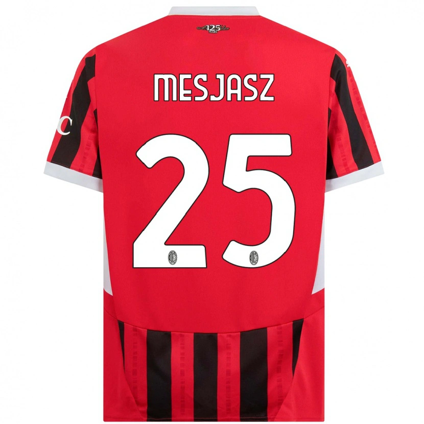 Danxen Herren Małgorzata Mesjasz #25 Rot Schwarz Heimtrikot Trikot 2024/25 T-Shirt Schweiz