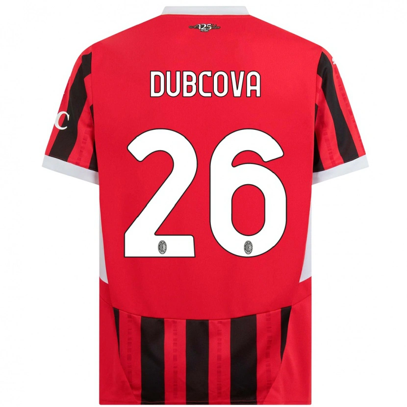 Danxen Herren Michaela Dubcova #26 Rot Schwarz Heimtrikot Trikot 2024/25 T-Shirt Schweiz