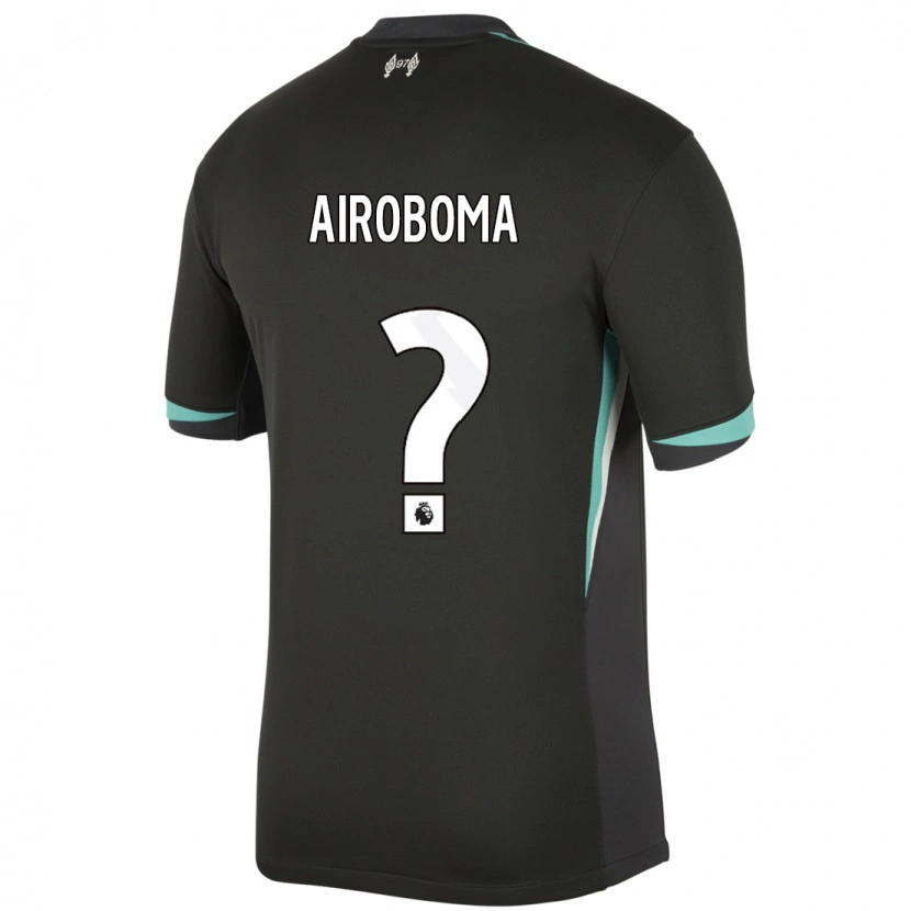 Danxen Herren Emmanuel Airoboma #0 Schwarz Anthrazitweiß Auswärtstrikot Trikot 2024/25 T-Shirt Schweiz