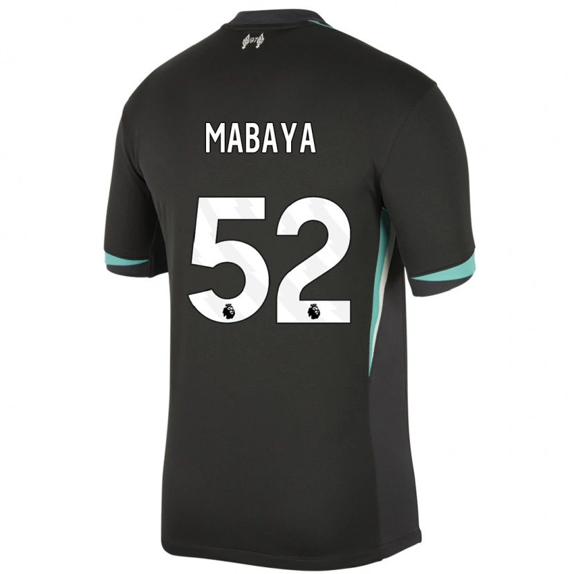 Danxen Herren Isaac Mabaya #52 Schwarz Anthrazitweiß Auswärtstrikot Trikot 2024/25 T-Shirt Schweiz