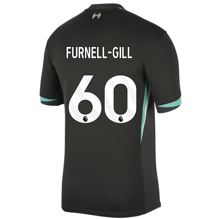 Danxen Herren Luca Furnell-Gill #60 Schwarz Anthrazitweiß Auswärtstrikot Trikot 2024/25 T-Shirt Schweiz