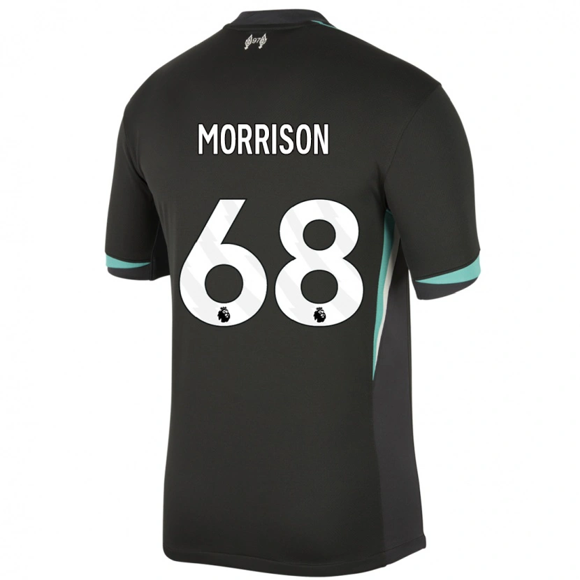 Danxen Herren Kieran Morrison #68 Schwarz Anthrazitweiß Auswärtstrikot Trikot 2024/25 T-Shirt Schweiz