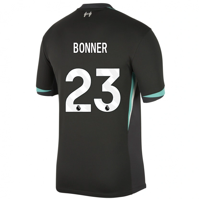 Danxen Herren Gemma Bonner #23 Schwarz Anthrazitweiß Auswärtstrikot Trikot 2024/25 T-Shirt Schweiz