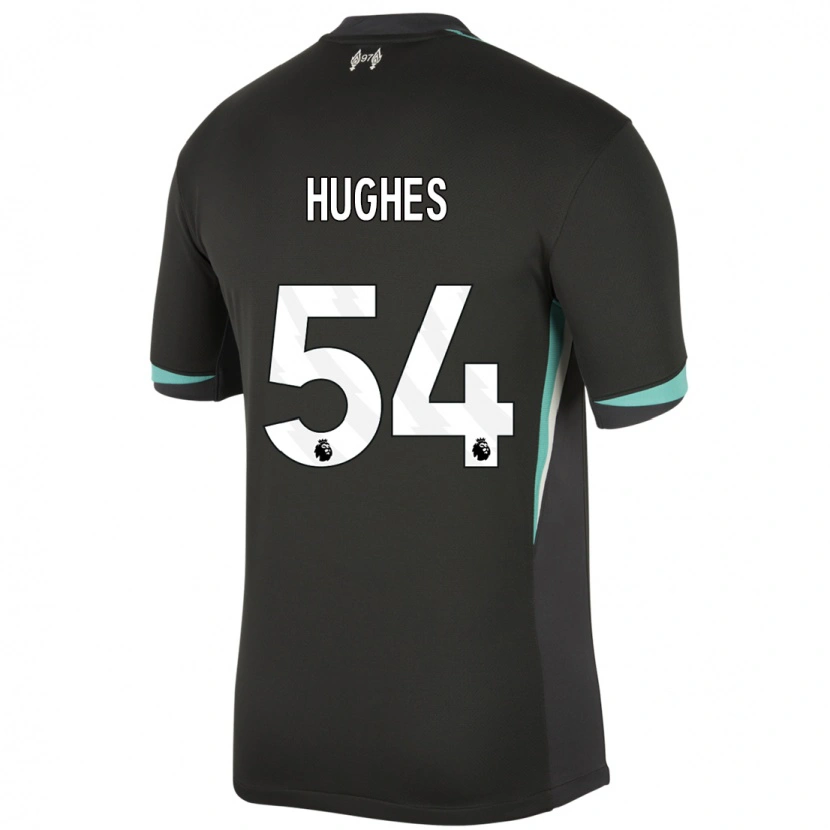 Danxen Herren Liam Hughes #54 Schwarz Anthrazitweiß Auswärtstrikot Trikot 2024/25 T-Shirt Schweiz