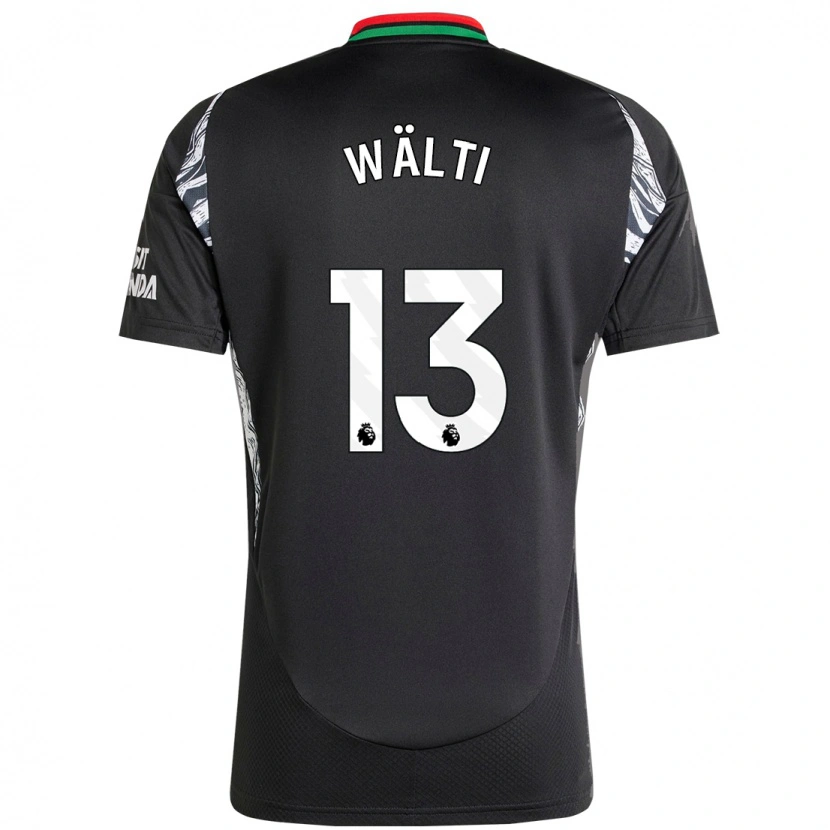 Danxen Herren Lia Wälti #13 Schwarz Auswärtstrikot Trikot 2024/25 T-Shirt Schweiz