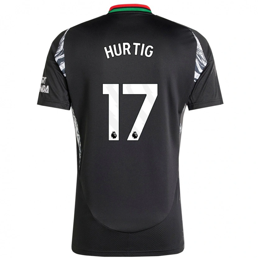 Danxen Herren Lina Hurtig #17 Schwarz Auswärtstrikot Trikot 2024/25 T-Shirt Schweiz