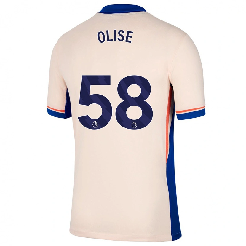 Danxen Herren Richard Olise #58 Hellbeige Auswärtstrikot Trikot 2024/25 T-Shirt Schweiz