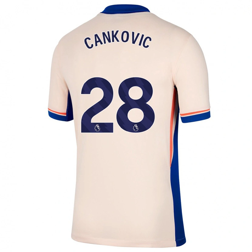 Danxen Herren Jelena Čanković #28 Hellbeige Auswärtstrikot Trikot 2024/25 T-Shirt Schweiz