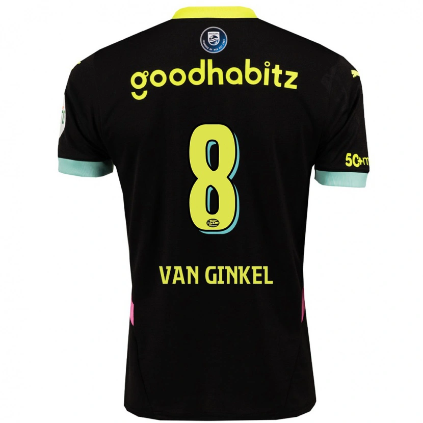 Danxen Herren Marco Van Ginkel #8 Schwarz Gelb Auswärtstrikot Trikot 2024/25 T-Shirt Schweiz