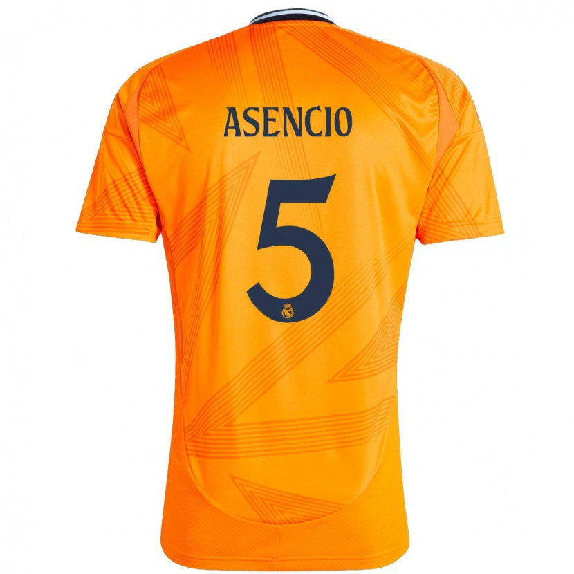 Danxen Herren Raúl Asencio #5 Orange Auswärtstrikot Trikot 2024/25 T-Shirt Schweiz