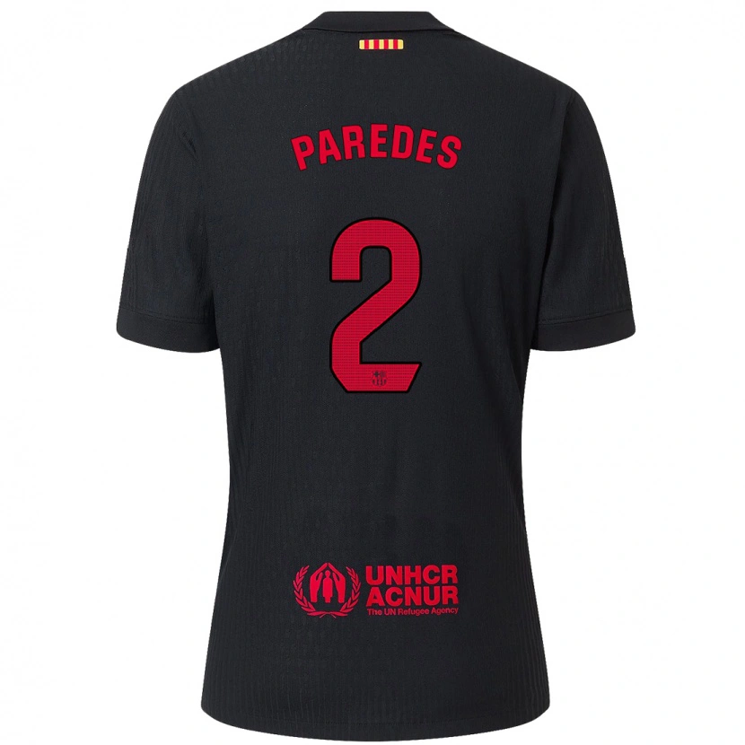 Danxen Herren Irene Paredes #2 Schwarz Rot Auswärtstrikot Trikot 2024/25 T-Shirt Schweiz