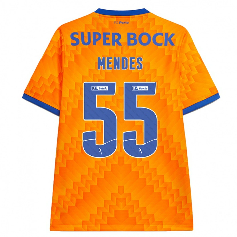 Danxen Herren João Mendes #55 Orange Auswärtstrikot Trikot 2024/25 T-Shirt Schweiz