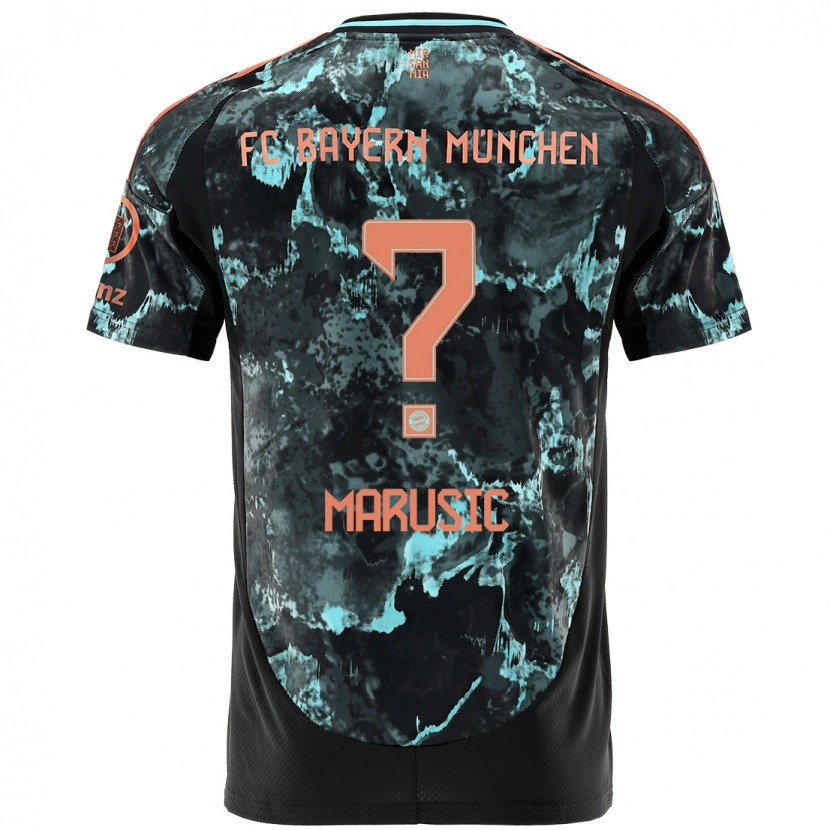 Danxen Herren Gabriel Marusic #0 Schwarz Auswärtstrikot Trikot 2024/25 T-Shirt Schweiz