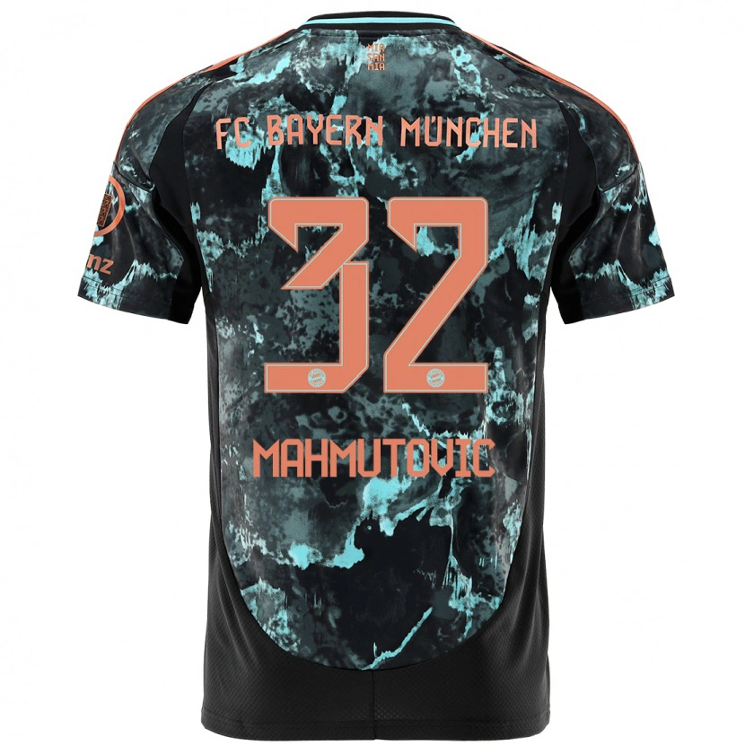 Danxen Herren Ena Mahmutovic #32 Schwarz Auswärtstrikot Trikot 2024/25 T-Shirt Schweiz