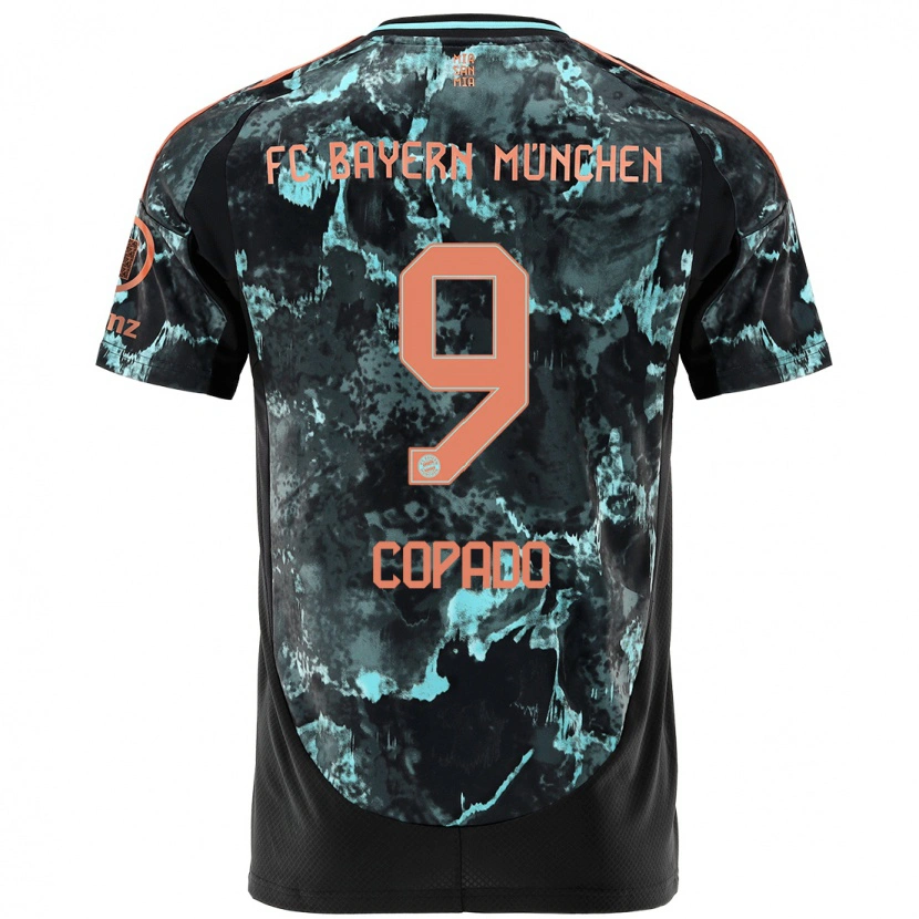 Danxen Herren Lucas Copado #9 Schwarz Auswärtstrikot Trikot 2024/25 T-Shirt Schweiz