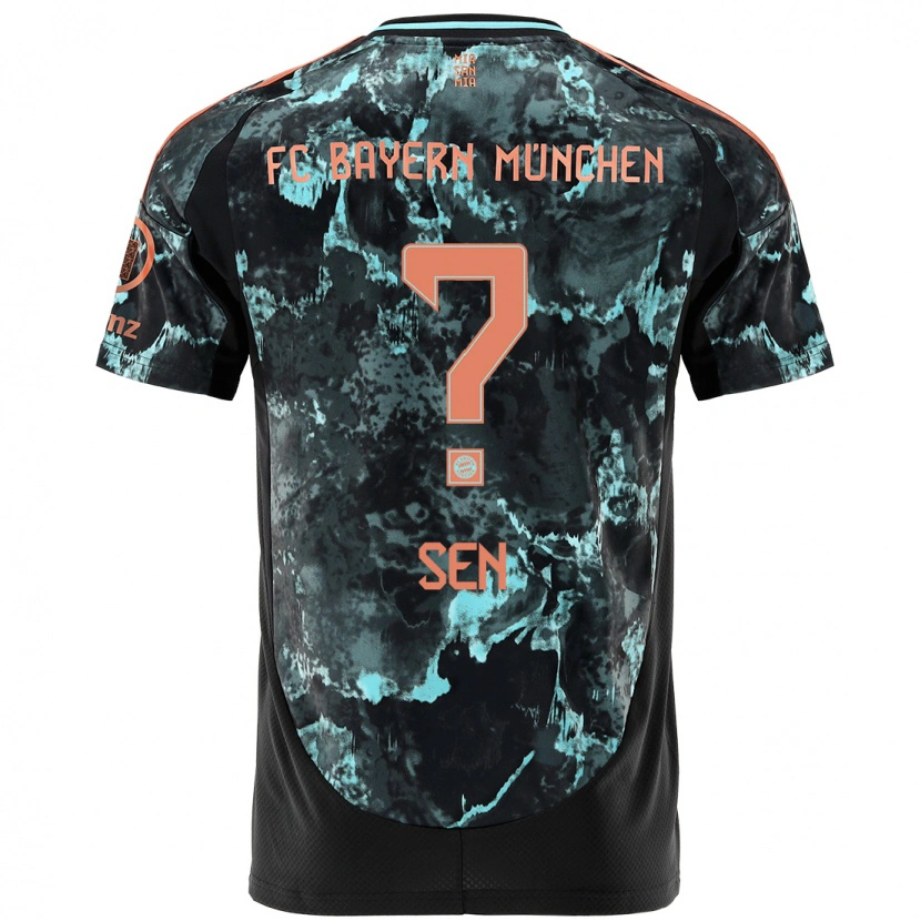 Danxen Herren Salih Sen #0 Schwarz Auswärtstrikot Trikot 2024/25 T-Shirt Schweiz