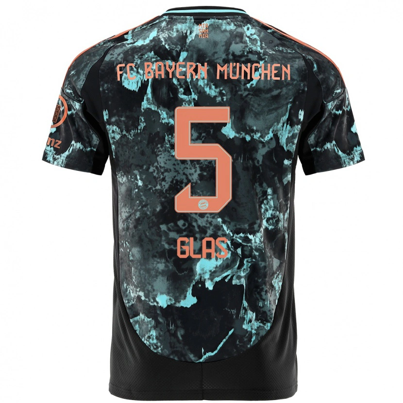 Danxen Herren Hanna Glas #5 Schwarz Auswärtstrikot Trikot 2024/25 T-Shirt Schweiz