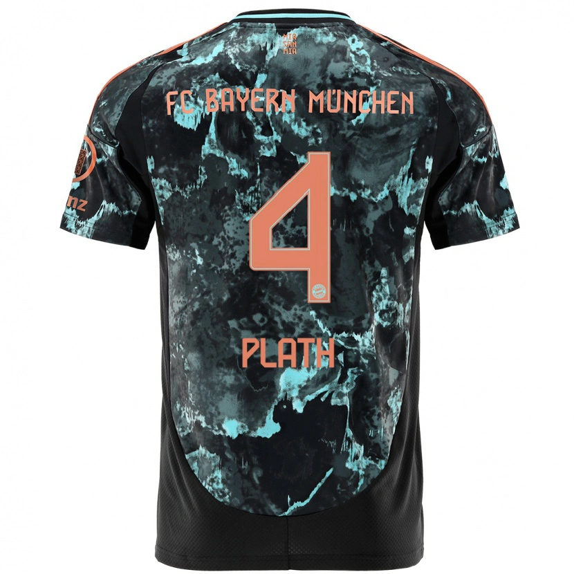 Danxen Herren Max Plath #4 Schwarz Auswärtstrikot Trikot 2024/25 T-Shirt Schweiz