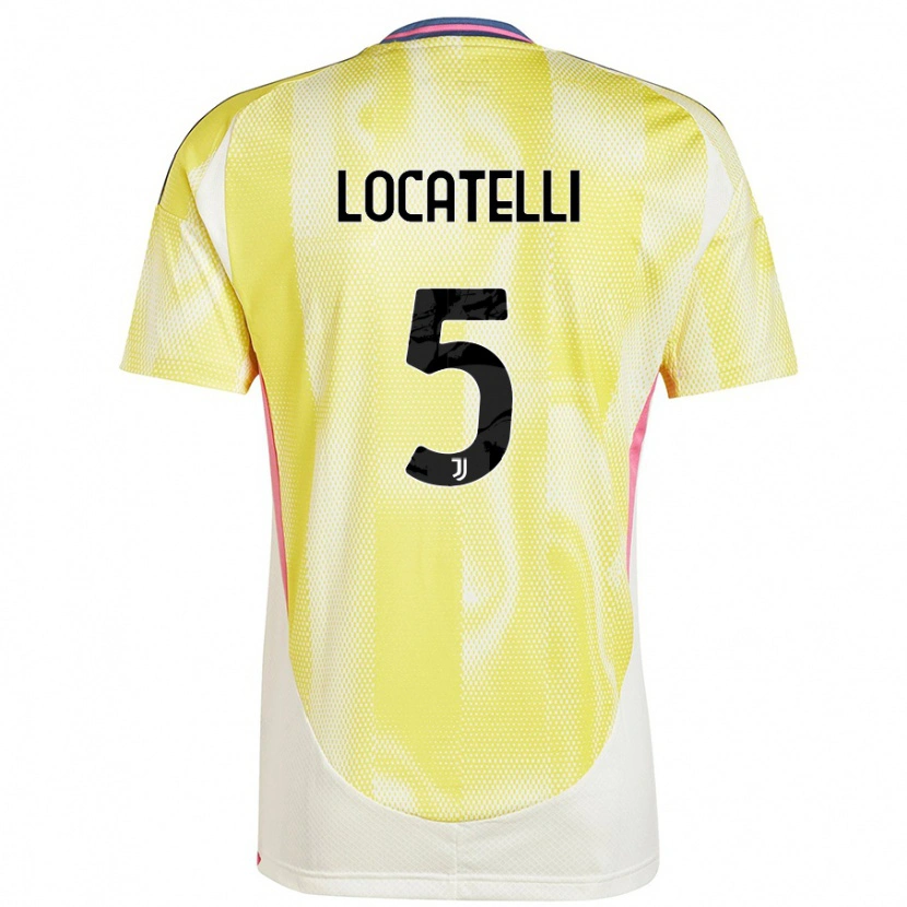 Danxen Herren Manuel Locatelli #5 Solargelb Auswärtstrikot Trikot 2024/25 T-Shirt Schweiz