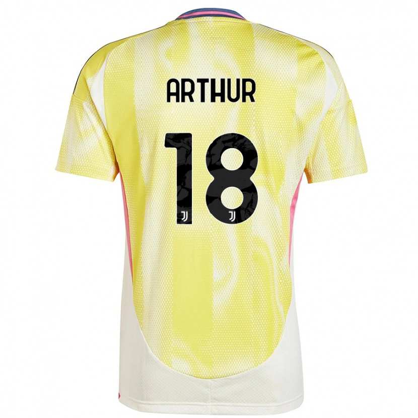 Danxen Herren Arthur Melo #18 Solargelb Auswärtstrikot Trikot 2024/25 T-Shirt Schweiz