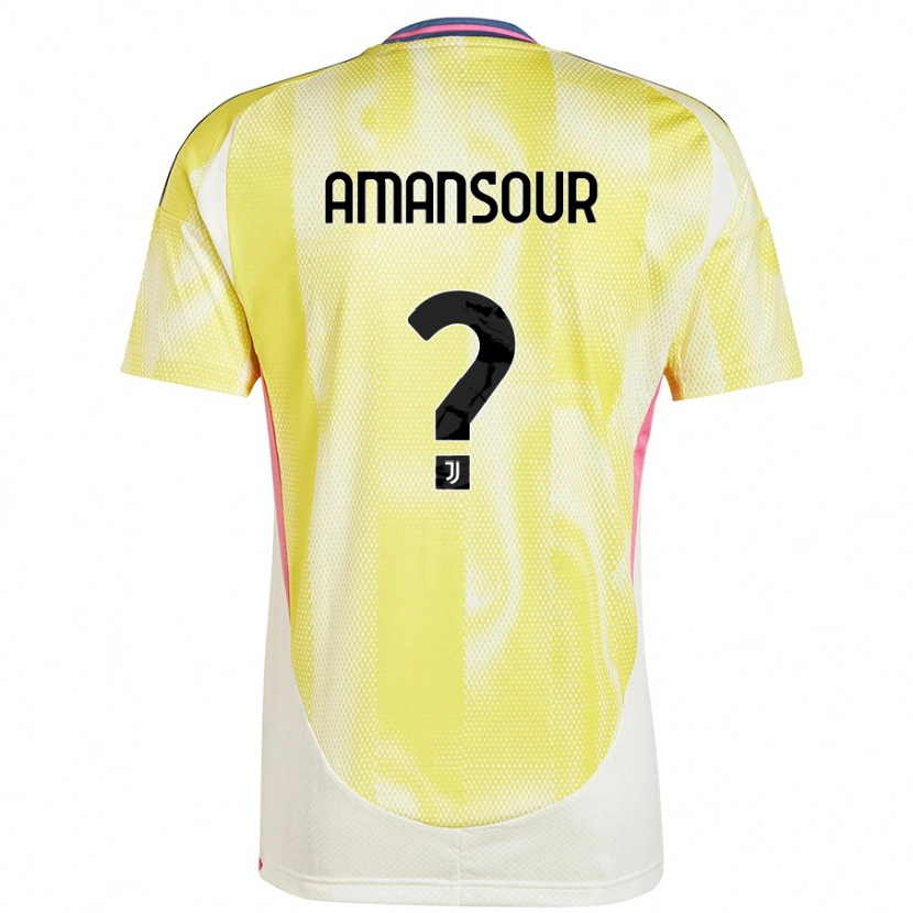 Danxen Herren Adam Amansour #0 Solargelb Auswärtstrikot Trikot 2024/25 T-Shirt Schweiz