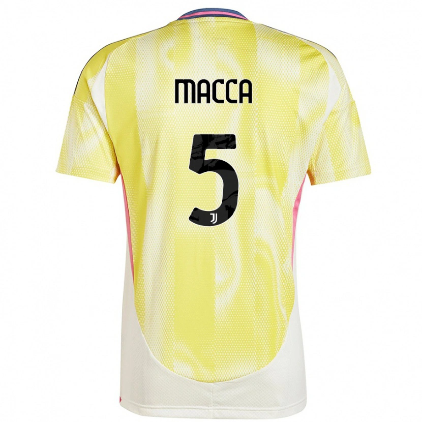 Danxen Herren Federico Macca #5 Solargelb Auswärtstrikot Trikot 2024/25 T-Shirt Schweiz