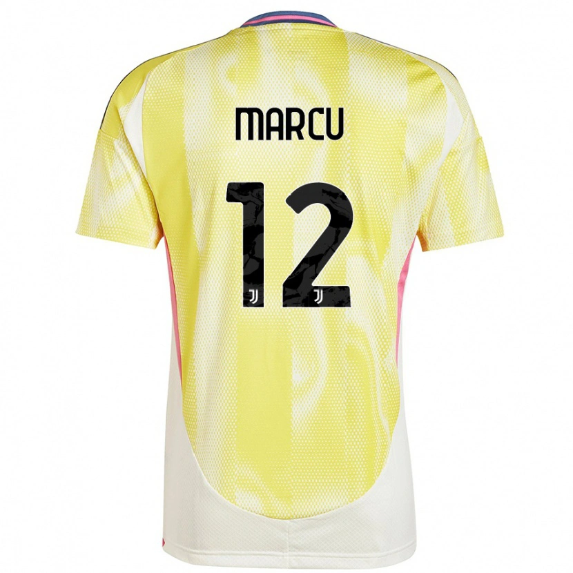 Danxen Herren Alessio Marcu #12 Solargelb Auswärtstrikot Trikot 2024/25 T-Shirt Schweiz