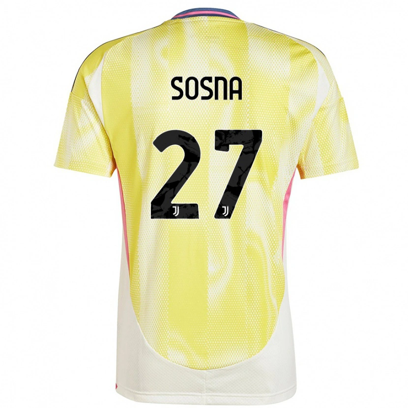 Danxen Herren Adam Sosna #27 Solargelb Auswärtstrikot Trikot 2024/25 T-Shirt Schweiz