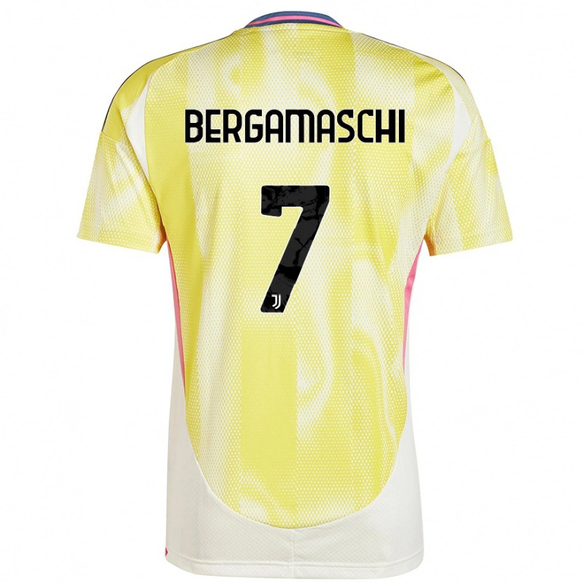 Danxen Herren Valentina Bergamaschi #7 Solargelb Auswärtstrikot Trikot 2024/25 T-Shirt Schweiz